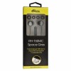 Гарнитура Ritmix RH-150MC Grey, вставная, Type C (80000748)