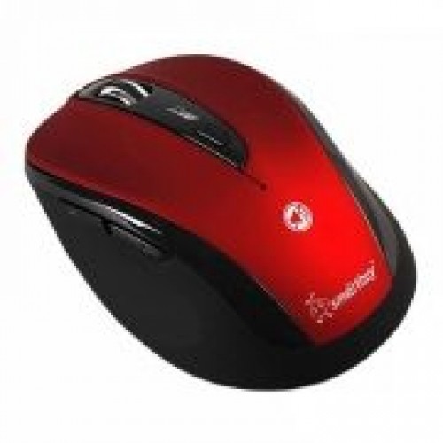 Мышь беспроводная Smartbuy 612AG Red/Black с бесшумными кнопками USB (SBM-612AG-RK)
