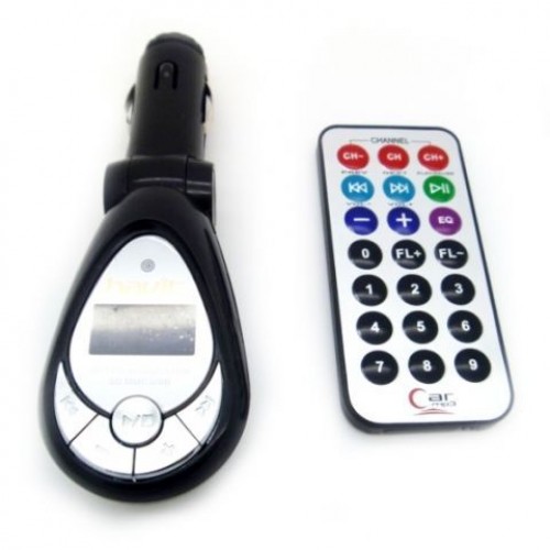 Автомобильный FM-трансмиттер Havit HV-FM03 Black с ЖК-дисплеем, пульт ДУ