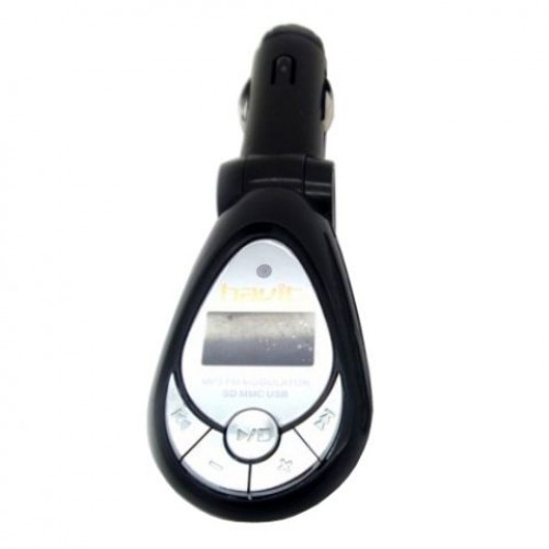 Автомобильный FM-трансмиттер Havit HV-FM03 Black с ЖК-дисплеем, пульт ДУ