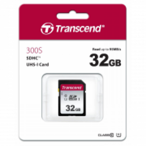 Карта памяти SDHC 32Gb Transcend 300S Class 10 UHS-I U1 (TS32GSDC300S)