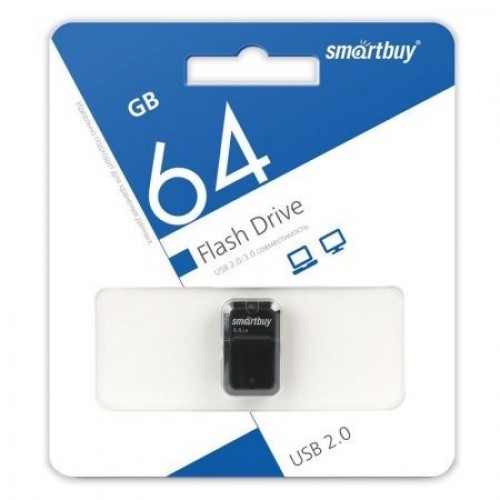 64Gb Smartbuy Art Black USB2.0 (SB64GBAK)