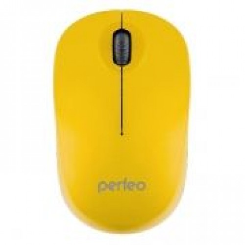 Мышь беспроводная Perfeo Sky, желтая, USB (PF_A4505)