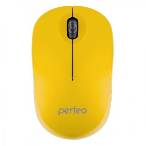 Мышь беспроводная Perfeo Sky, желтая, USB (PF_A4505)