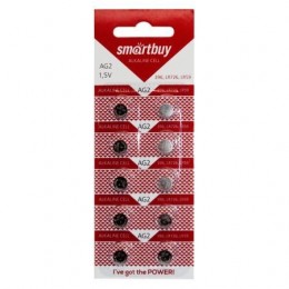 Батарейка Smartbuy AG2 396A/LR726/196 1.5V, 10 шт, блистер (SBBB-AG2-10B)