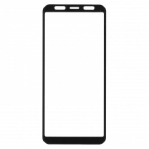 Защитное стекло для экрана Samsung Galaxy A8+ Black, Full Screen&Glue, Perfeo (PF_A4081)