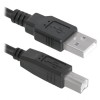 Кабель USB 2.0 Am=>Bm - 1.8 м, черный, пакет, Defender USB04-06 (83763)
