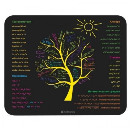 Коврик для мыши Defender School Математические формулы" 240 x 190 x 0,4 мм"