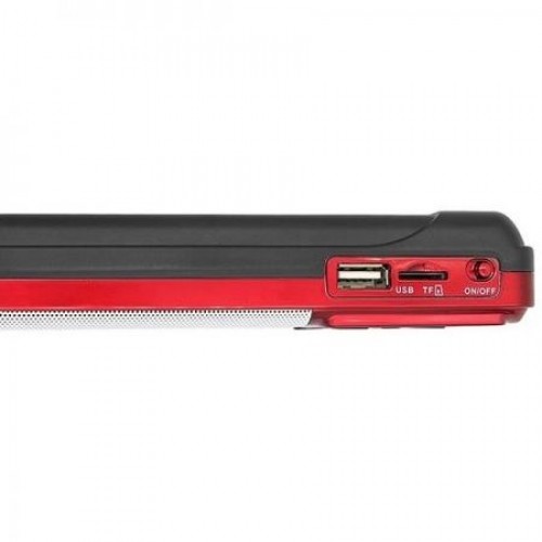 Мини аудио система Perfeo ЕГЕРЬ, MP3, FM, красная (i120-RED)