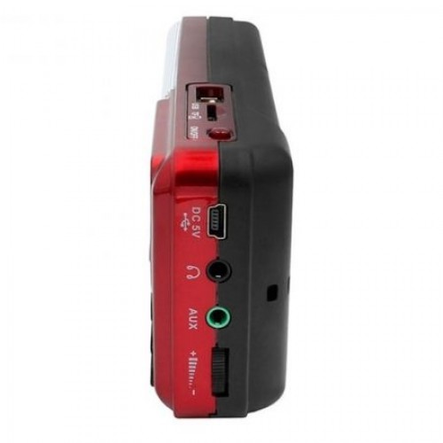 Мини аудио система Perfeo ЕГЕРЬ, MP3, FM, красная (i120-RED)