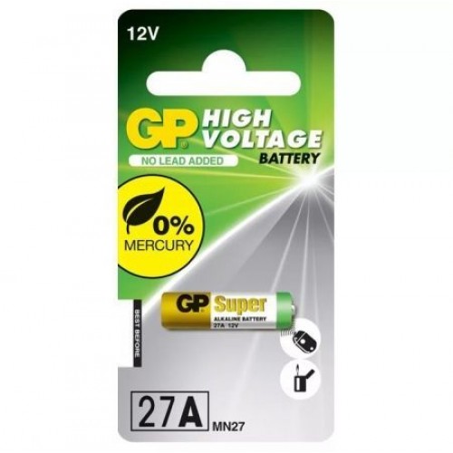 Батарейка A27 12V GP 27A/MN27 1 шт, блистер