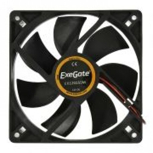 Вентилятор 120 x 120 x 25, 4 pin Molex, 1200 об/мин, втулка, кабель 40 см, Exegate (EX12025SM)