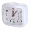 Часы будильник Perfeo Quartz PF-TC-004, прямоугольные, 8x7.5 см, белые (PF_C3097)