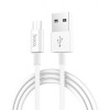 Кабель USB 2.0 Am=>micro B - 1.0 м, белый, Hoco X23 Skilled