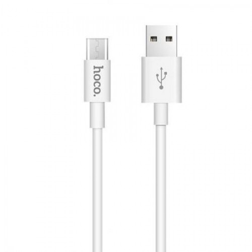 Кабель USB 2.0 Am=>micro B - 1.0 м, белый, Hoco X23 Skilled