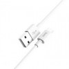 Кабель USB 2.0 Am=>micro B - 1.0 м, белый, Hoco X23 Skilled