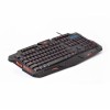 Клавиатура игровая Perfeo Skin Black с 3-х цветной подсветкой, USB (PF_B4893)