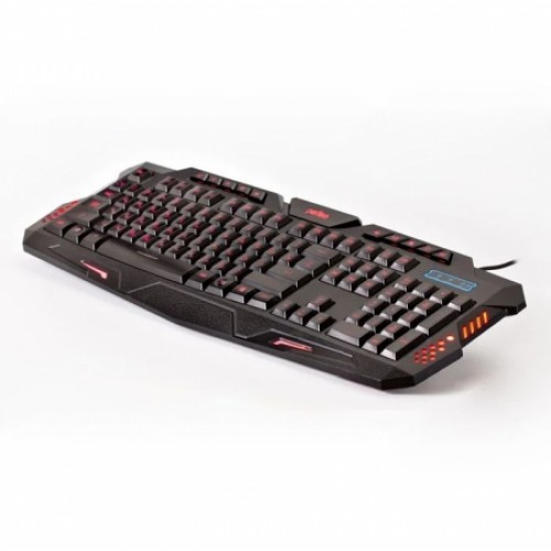 Клавиатура игровая Perfeo Skin Black с 3-х цветной подсветкой, USB (PF_B4893)