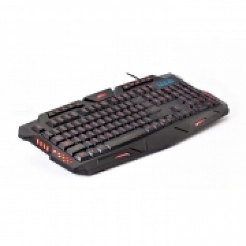 Клавиатура игровая Perfeo Skin Black с 3-х цветной подсветкой, USB (PF_B4893)