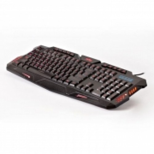 Клавиатура игровая Perfeo Skin Black с 3-х цветной подсветкой, USB (PF_B4893)