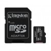 Карта памяти Micro SDXC 128Gb Kingston Class 10 Canvas Select + UHS-I U1 A1, 100 Мб/с + адаптер SD